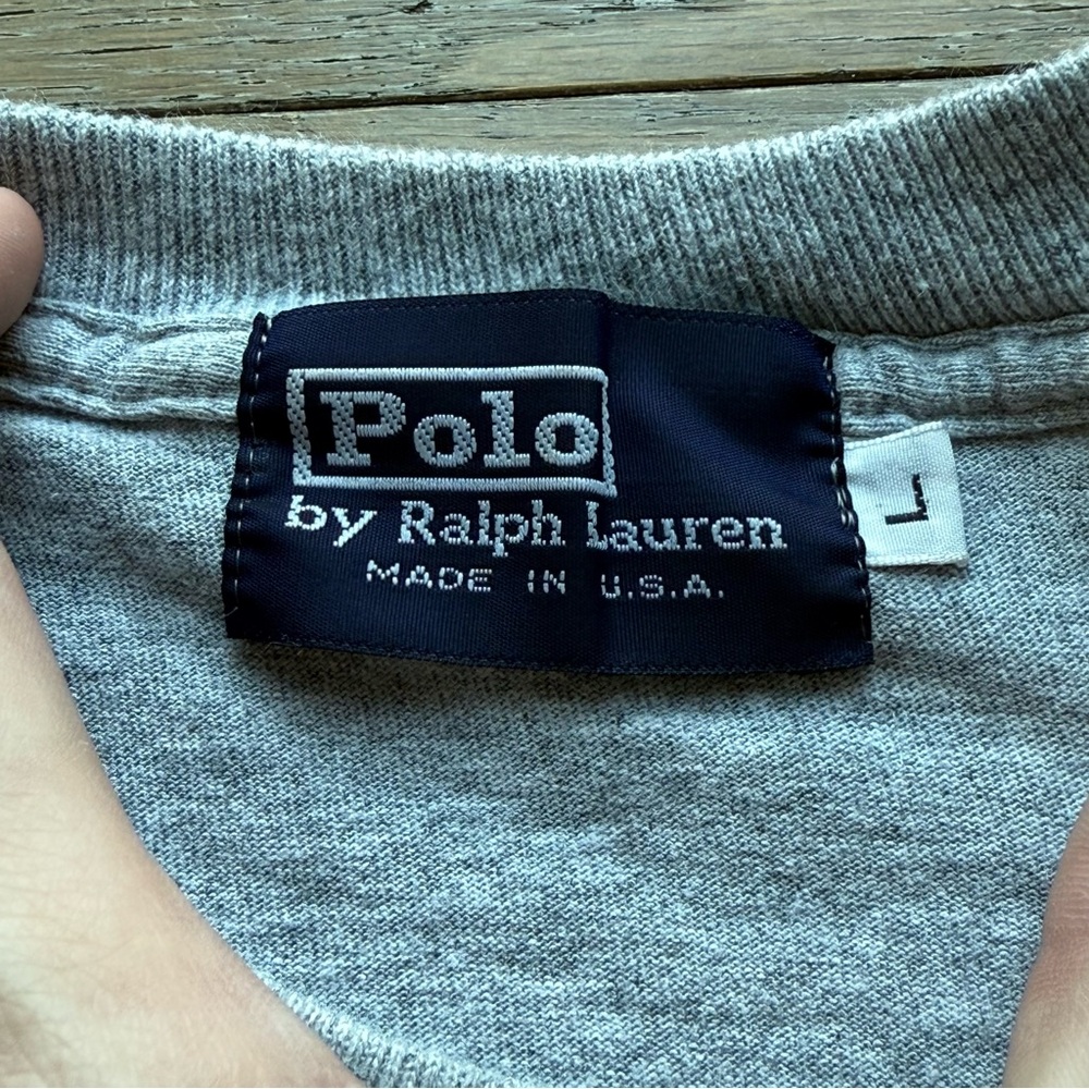 Vintage Polo Sport Ralph Lauren Gray Tee - Picture 5 of 6